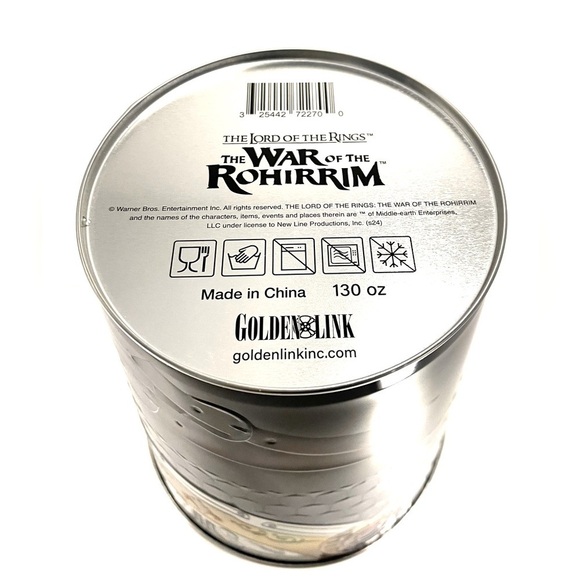The War of the Rohirrim Popcorn Tin 130oz LOTR The Lord of the Rings Trash Can - Picture 5 of 9